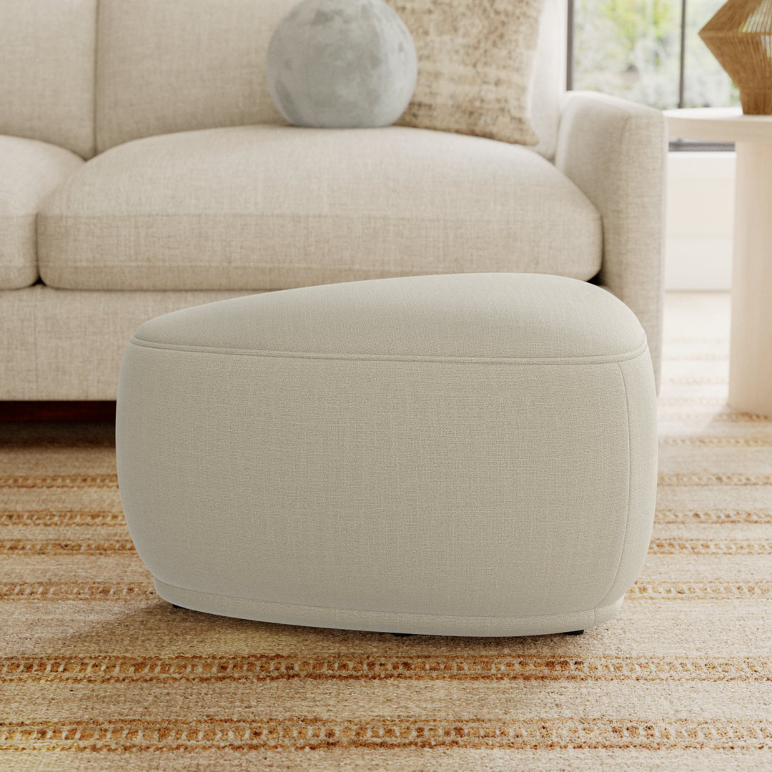 Adna 26.5'' Triangular Upholstered Ottoman